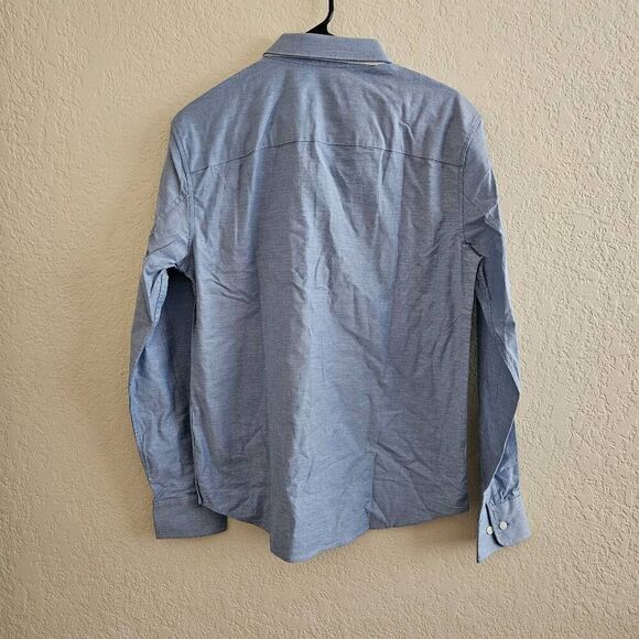 NWOT True Classic Long Sleeve Oxford Button Down Shirt - Picture 9 of 9